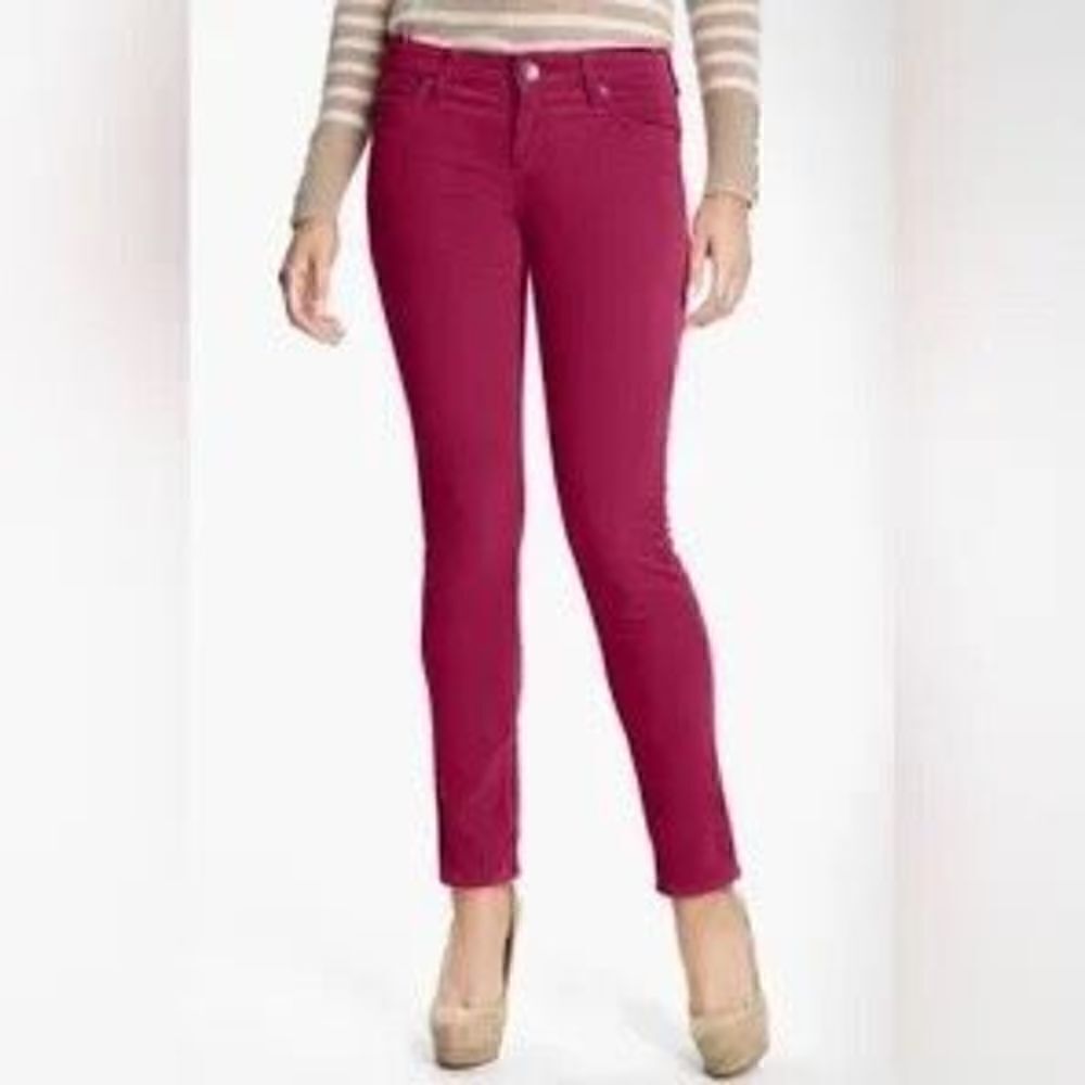 Kut From the Kloth Diana Skinny in Raspberry Sz 2 Preppy Chic, Indie Sleek
